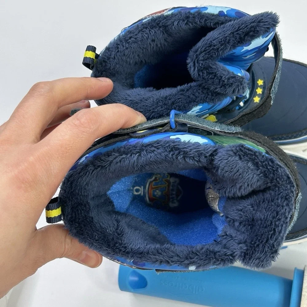 Nickelodeon Paw Patrol Chase + Marshall Dogs‎ Toddler Boys 6 Snow Boots New Blue